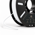 Filorion Reference HS ABS Beyaz, 1.75 mm, 1 kg — makara ve filament ucu yakın görünümü