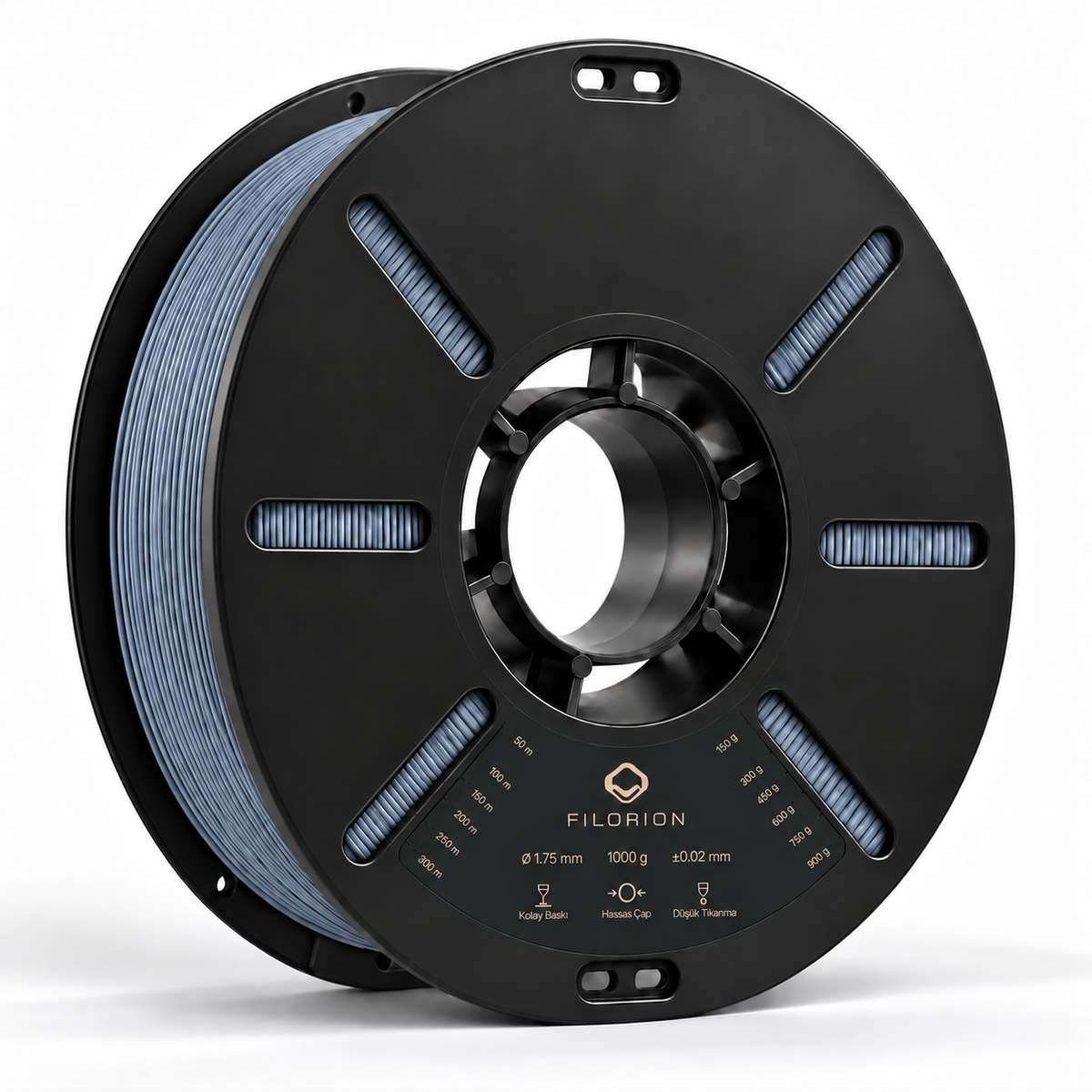 Filorion Reference HS ABS Gri, 1.75 mm, 1 kg — filament makarası