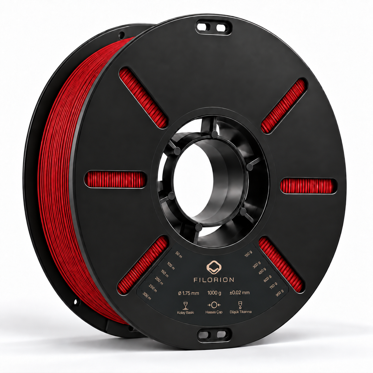 Filorion Reference HS ABS Kırmızı, 1.75 mm, 1 kg — filament makarası