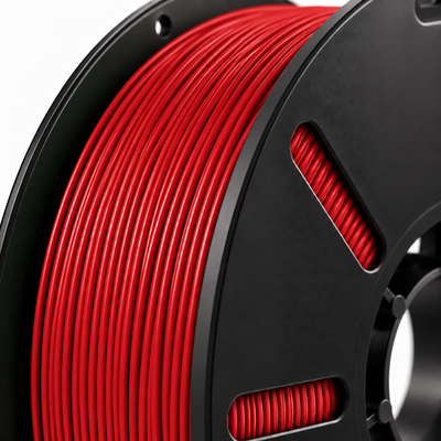 Filorion Reference HS ABS Kırmızı, 1.75 mm, 1 kg — filament sarımının yakın görünümü