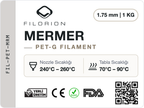 Filorion Reference PET-G Mermer, 1.75 mm, 1 kg — ürün etiketi
