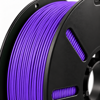 Filorion Reference PET-G Mor, 1.75 mm, 1 kg — filament sarımının yakın görünümü