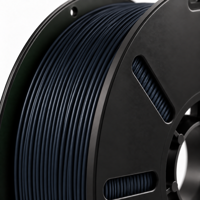 Filorion Reference PET-G Siyah, 1.75 mm, 1 kg — filament sarımının yakın görünümü