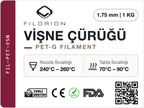 Filorion Reference PET-G Vişne Çürüğü, 1.75 mm, 1 kg — ürün etiketi