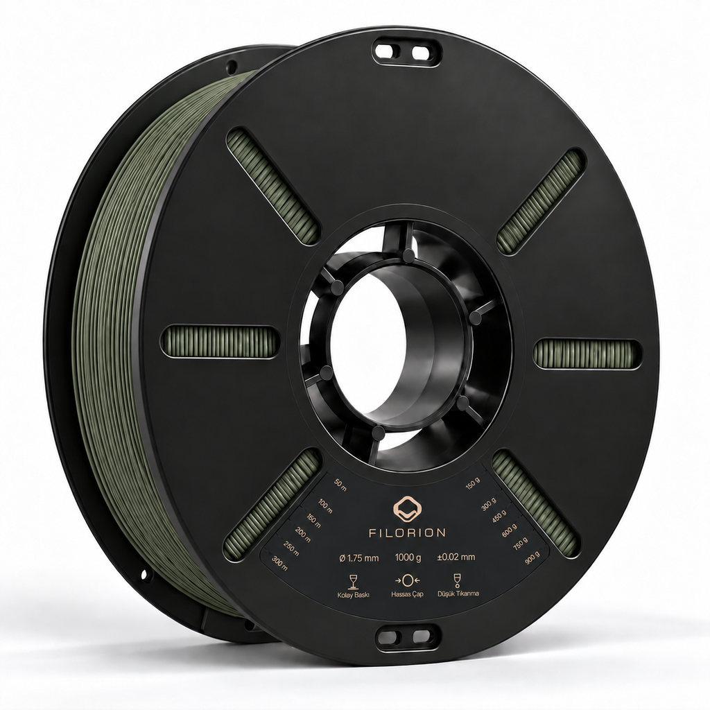 Filorion Reference PLA Pro Haki Yeşili, 1.75 mm, 1 kg — filament makarası