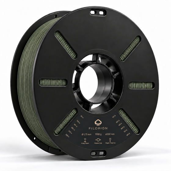Filorion Reference PLA Pro Haki Yeşili, 1.75 mm, 1 kg — filament makarası