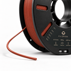 Filorion Reference PLA Pro Kiremit, 1.75 mm, 1 kg — makara ve filament ucu yakın görünümü