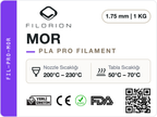 Filorion Reference PLA Pro Mor, 1.75 mm, 1 kg — ürün etiketi