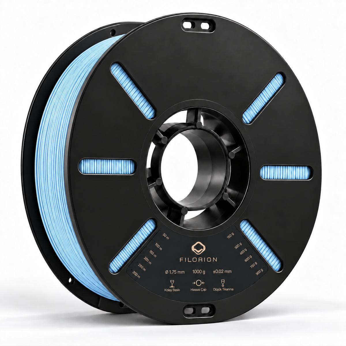 Filorion Reference PLA Pro Pastel Mavi, 1.75 mm, 1 kg — filament makarası