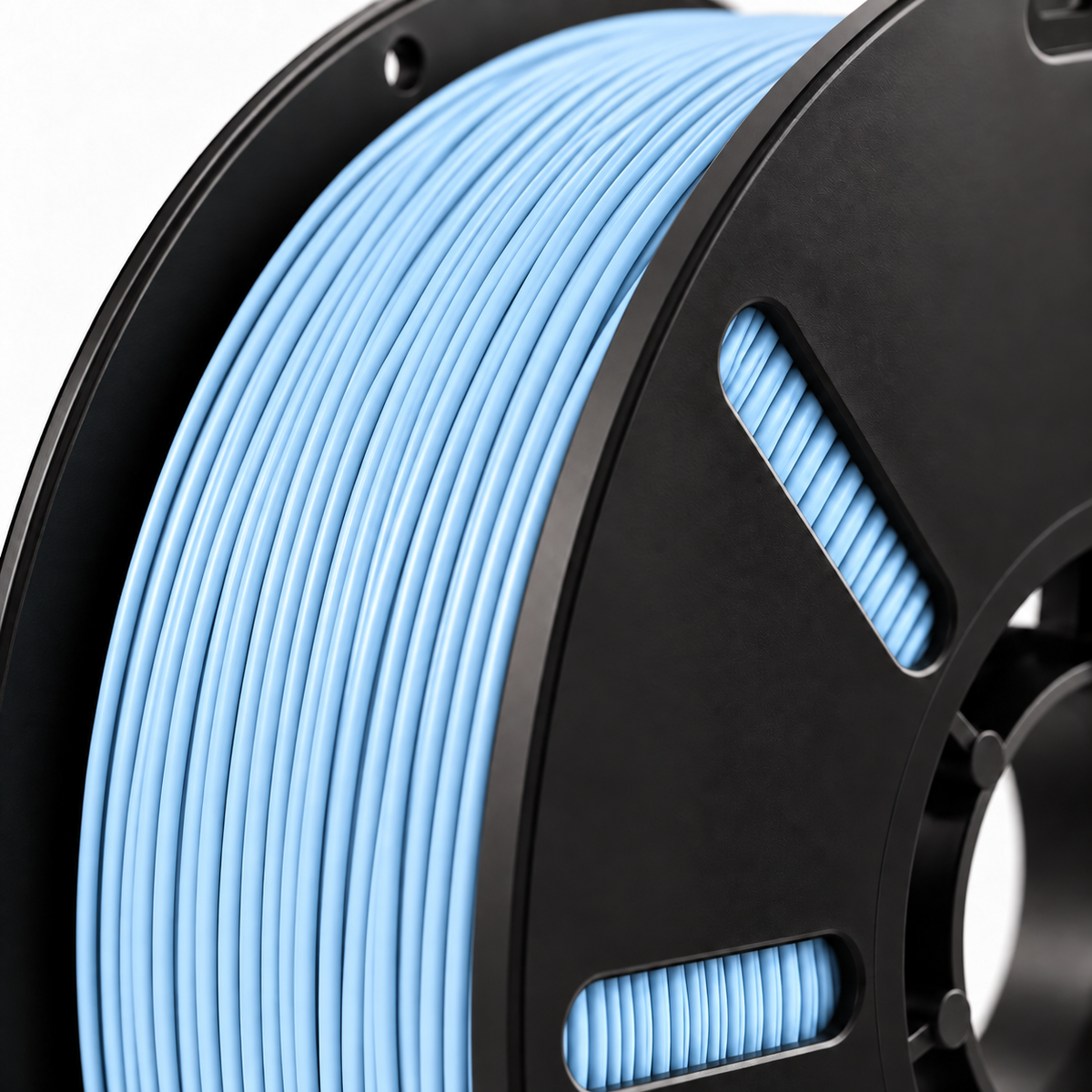 Filorion Reference PLA Pro Pastel Mavi, 1.75 mm, 1 kg — filament sarımının yakın görünümü