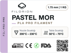 Filorion Reference PLA Pro Pastel Mor, 1.75 mm, 1 kg — ürün etiketi