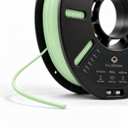 Filorion Reference PLA Pro Pastel Yeşil, 1.75 mm, 1 kg — makara ve filament ucu yakın görünümü