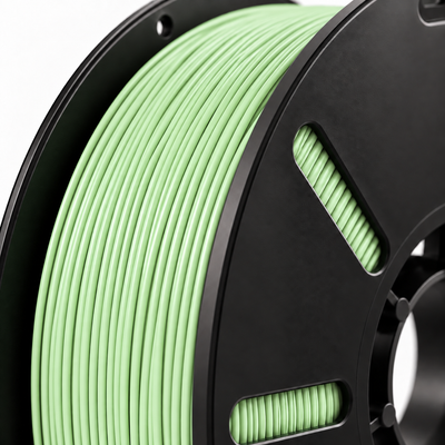 Filorion Reference PLA Pro Pastel Yeşil, 1.75 mm, 1 kg — filament sarımının yakın görünümü