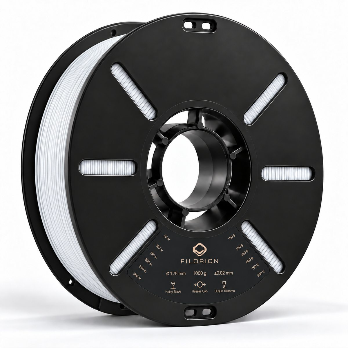 Filorion Reference PLA Pro Şeffaf, 1.75 mm, 1 kg — filament makarası