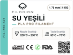 Filorion Reference PLA Pro Su Yeşili, 1.75 mm, 1 kg — ürün etiketi